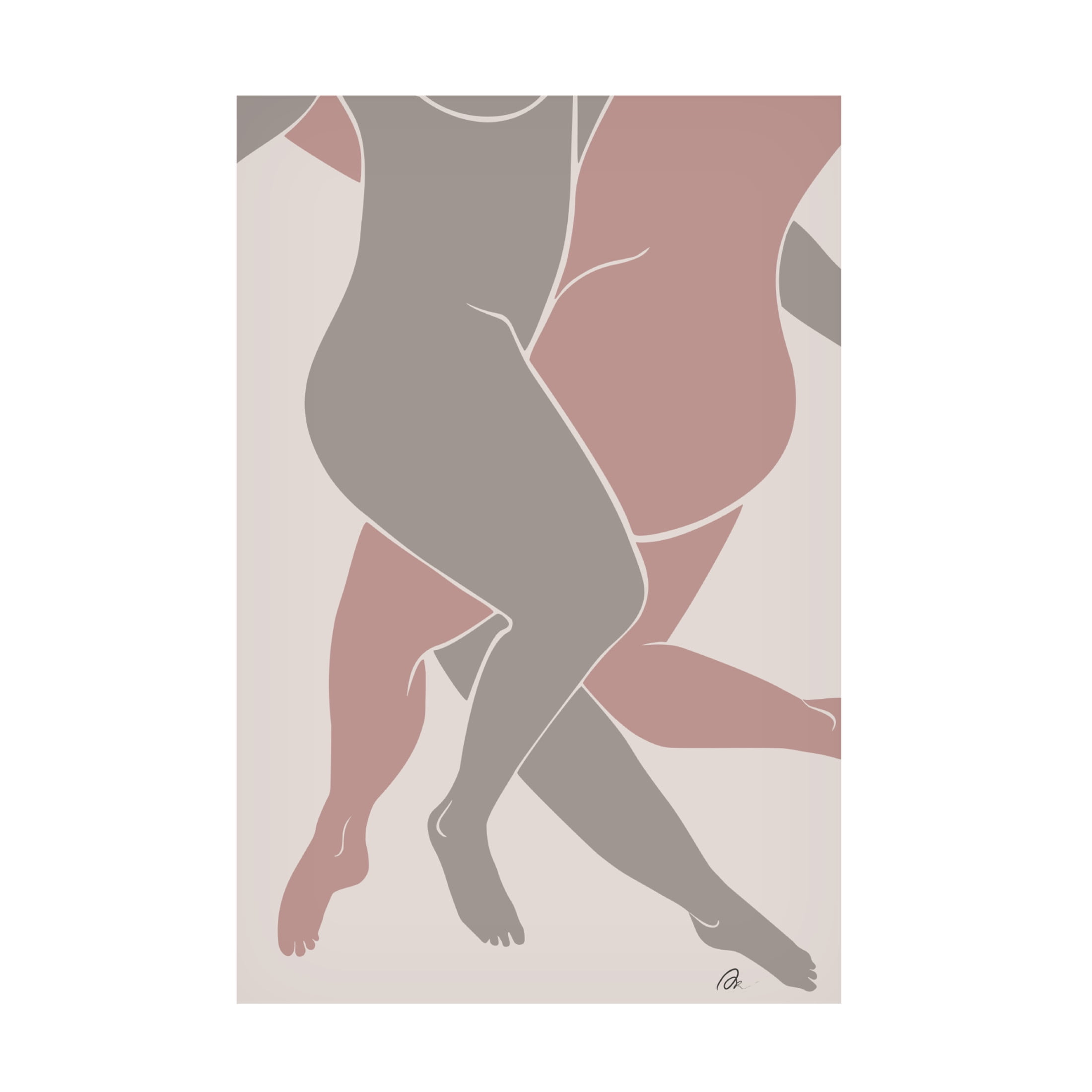 Trademark Fine Art Pictufy Studio II Lovers Pink Canvas Wall Art