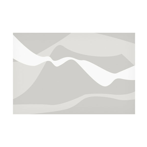 Trademark Fine Art Pictufy Studio II Mountain Waves Warm Gray Canvas Wall Art
