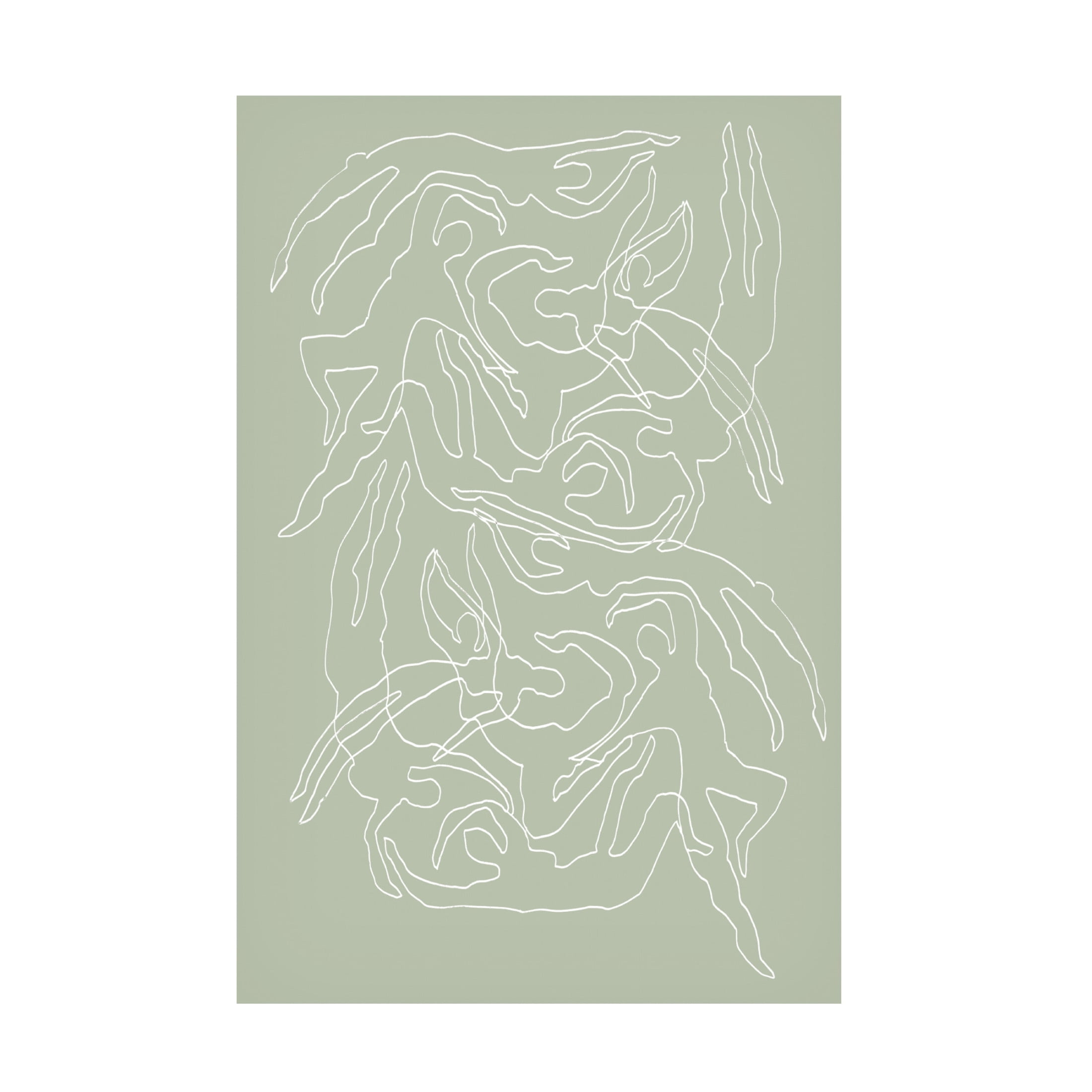 Trademark Fine Art Pictufy Studio II Swimmers Green Canvas Wall Art