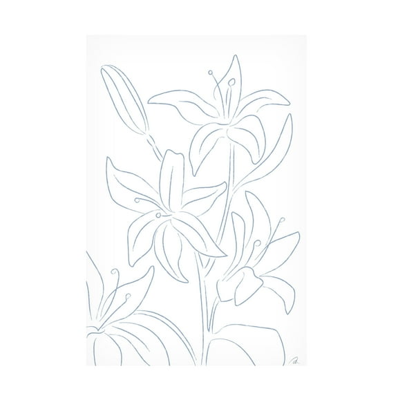 Trademark Fine Art Pictufy Studio Lillies No 01 Canvas Wall Art