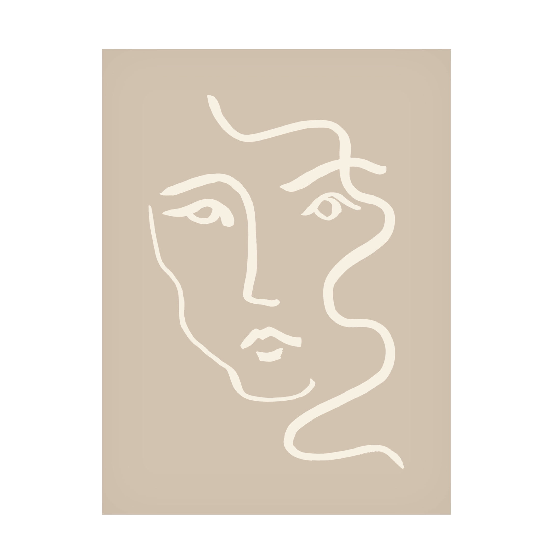 Trademark Fine Art Pictufy Studio  Portrait 04 Gray Canvas Wall Art