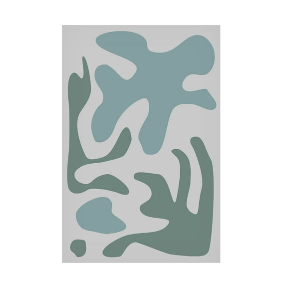 Trademark Fine Art Pictufy Studio Seaweed Teal No 2 Canvas Wall Art