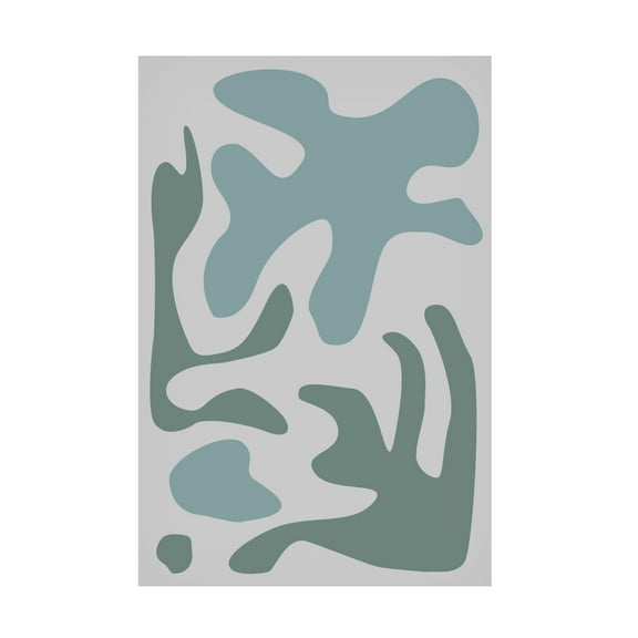 Trademark Fine Art Pictufy Studio Seaweed Teal No 2 Canvas Wall Art