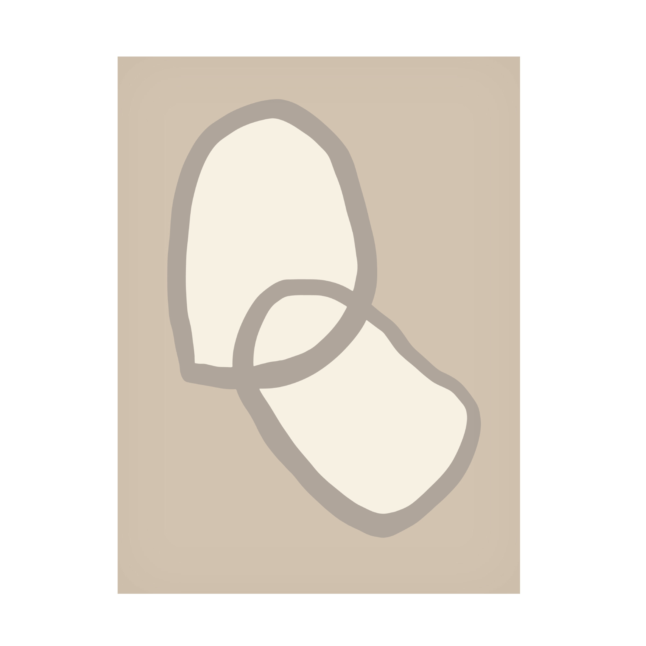 Trademark Fine Art Pictufy Studio Shape 10 Beige Canvas Wall Art