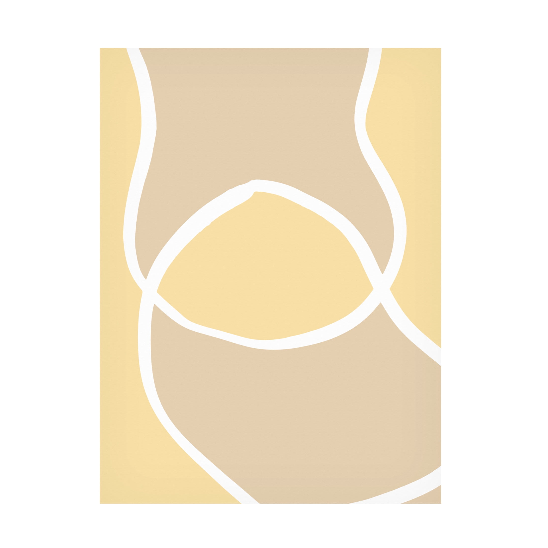 Trademark Fine Art Pictufy Studio Shape 12 Yellow Canvas Wall Art