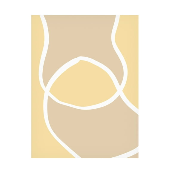 Trademark Fine Art Pictufy Studio Shape 12 Yellow Canvas Wall Art