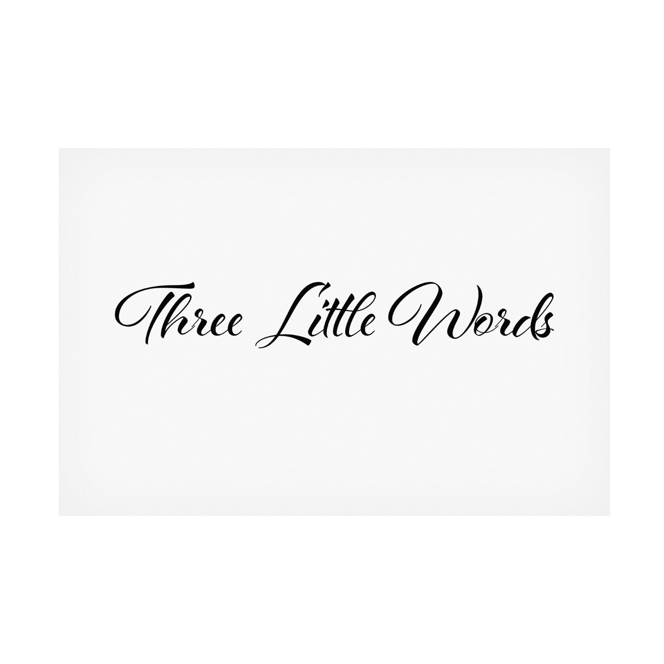 Trademark Fine Art Pictufy Studio Three Little Words Canvas Wall Art