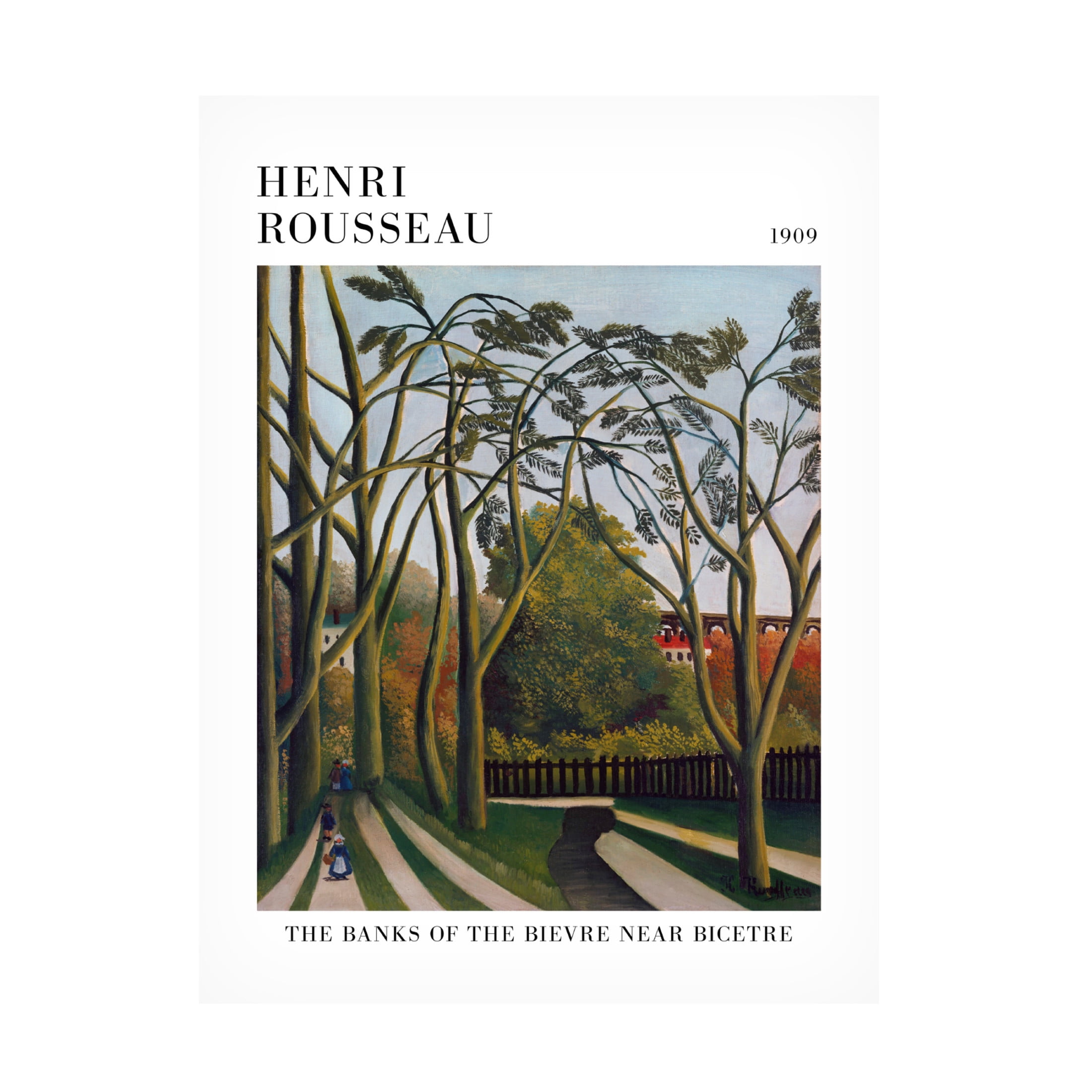 Trademark Fine Art Pictufy  The Banks Of The Bier Near Bicetre Canvas Wall Art