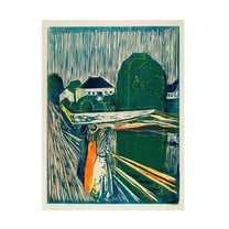 Trademark Fine Art Pictufy  The Girls On The Bridge Canvas Wall Art