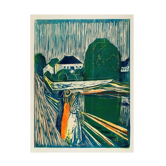 Trademark Fine Art Pictufy  The Girls On The Bridge Canvas Wall Art