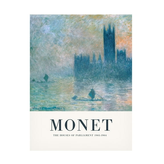 Trademark Fine Art Pictufy The Houses of Parliament Canvas Wall Art