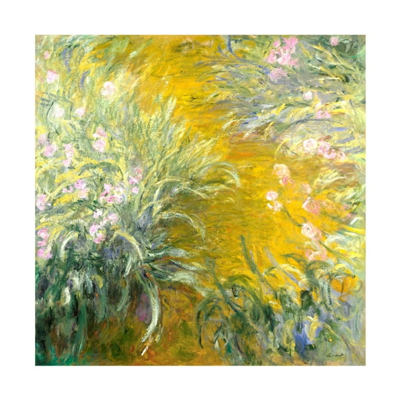 Trademark Fine Art Pictufy The Path through the Irises Canvas Wall Art
