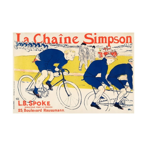 Trademark Fine Art Pictufy   The Simpson Chain 1896 Canvas Wall Art