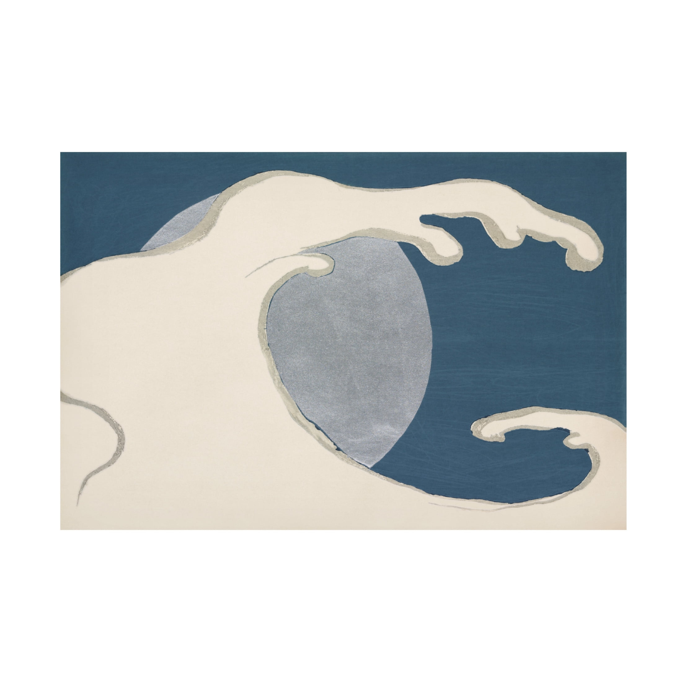 Trademark Fine Art Pictufy Waves and sun from Momoyogusa Canvas Wall Art