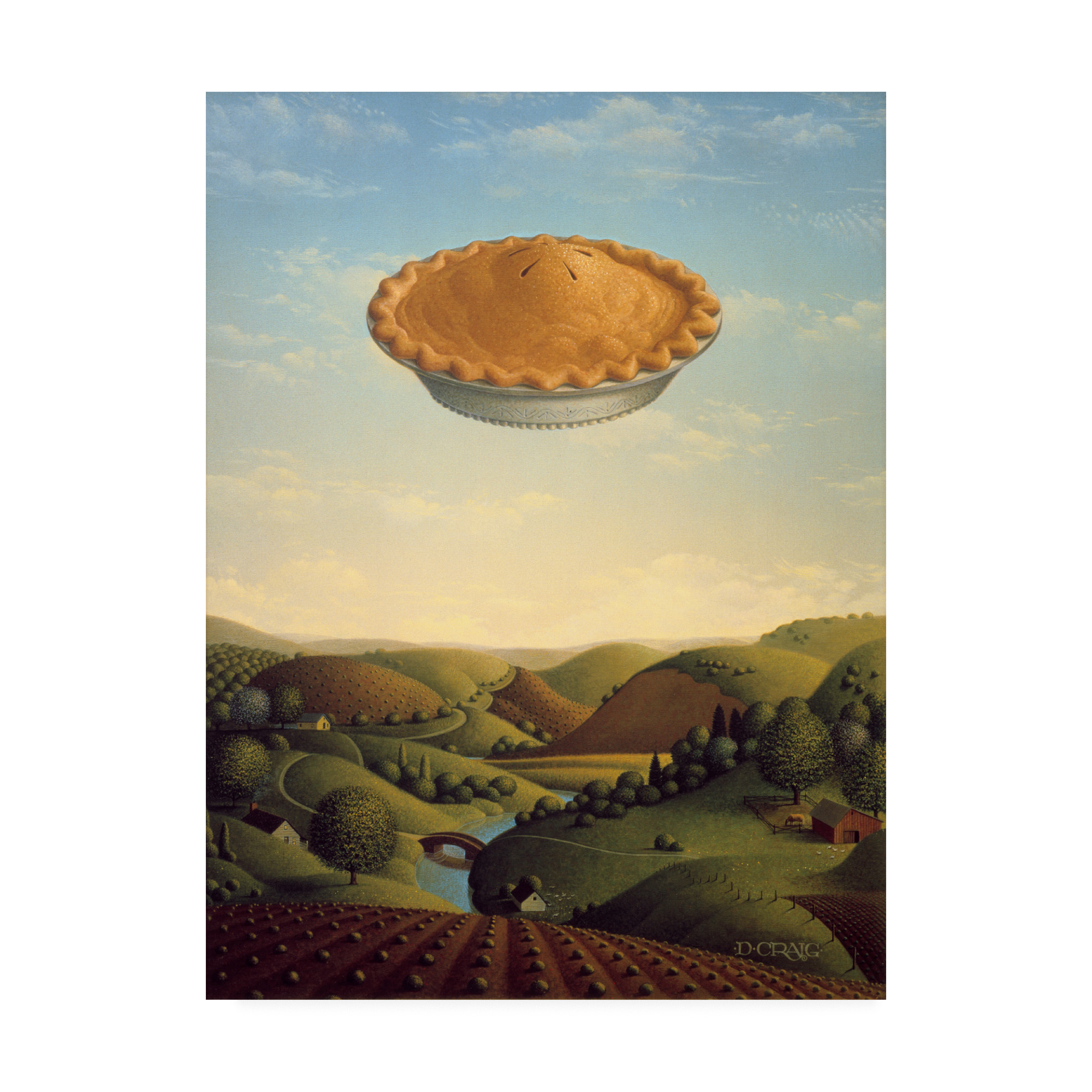 Trademark Fine Art 'Pie In The Sky' Canvas Art by Dan Craig