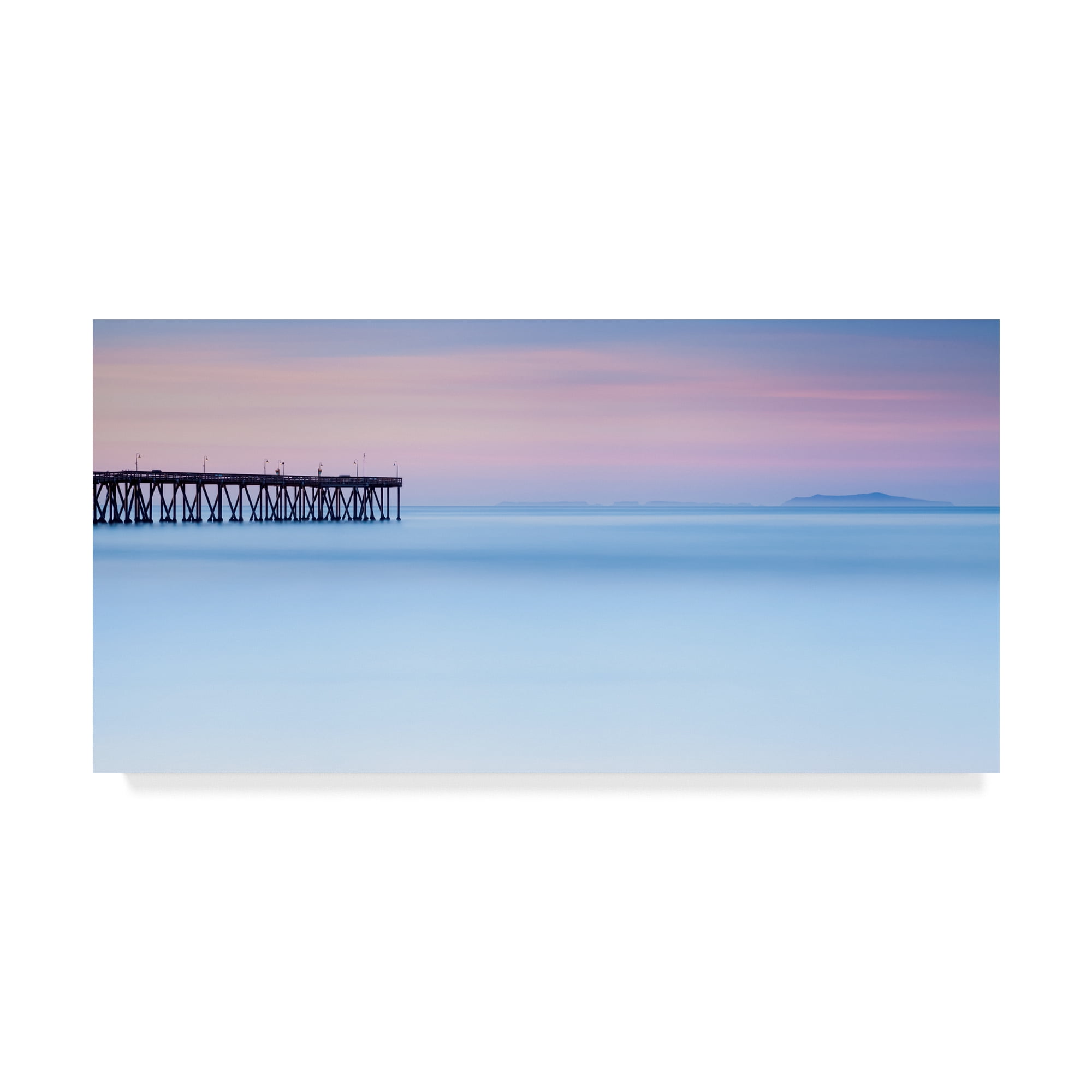 Trademark Fine Art 'Pier View To The Islands' Canvas Art by Chris Moyer