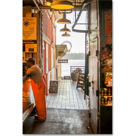 Trademark Fine Art "Pike Fisherman" Canvas Art by Yale Gurney