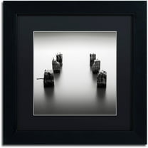 Trademark Fine Art "Pillars" Canvas Art by Dave MacVicar, Black Matte, Black Frame