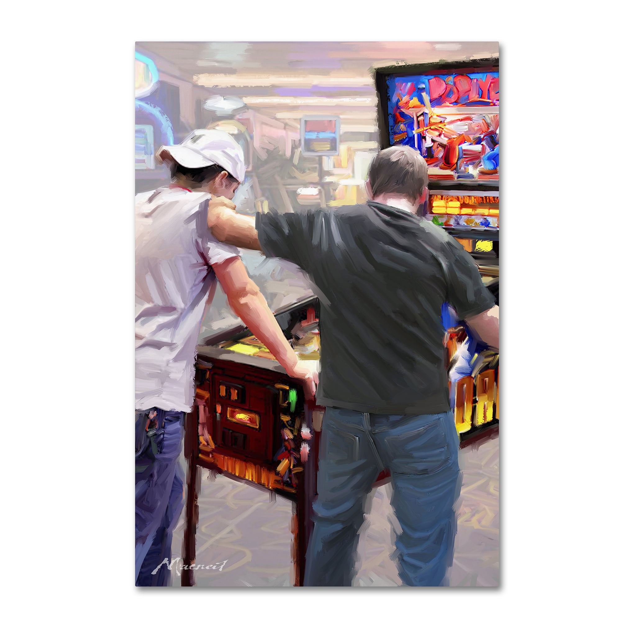 Trademark Fine Art 'Pinball' Canvas Art by The Macneil Studio