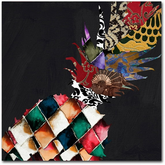 Trademark Fine Art "Pineapple Brocade II" Canvas Art by Color Bakery