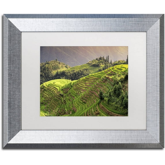 Trademark Fine Art "Ping'an" Canvas Art by Philippe Hugonnard, White Matte, Silver Frame