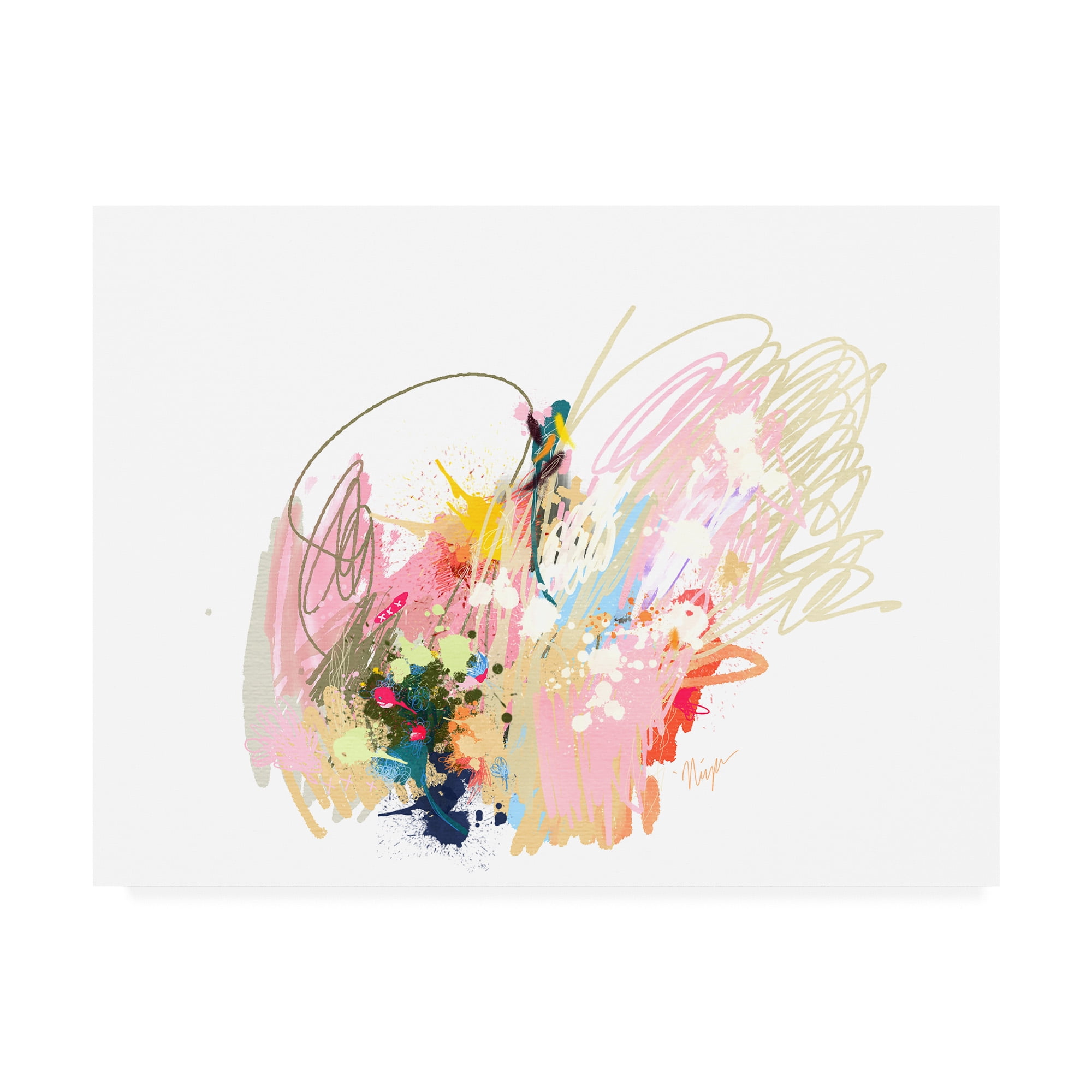 Trademark Fine Art 'Pink Abstract' Canvas Art by Niya Christin