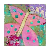 Trademark Fine Art 'Pink Butterfly' Canvas Art by Jennifer McCully