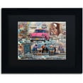 thumbnail image 1 of Trademark Fine Art "Pink Chevy in Havana" Canvas Art by Alberto Lopez, Black Matte, Black Frame, 1 of 4