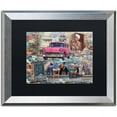 thumbnail image 1 of Trademark Fine Art "Pink Chevy in Havana" Canvas Art by Alberto Lopez, Black Matte, Silver Frame, 1 of 4