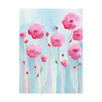 Trademark Fine Art 'Pink Florets I' Canvas Art by Regina Moore