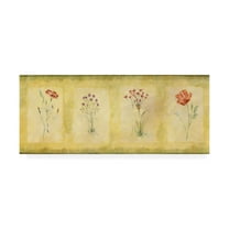 Trademark Fine Art 'Pink Four Panel' Canvas Art by Pablo Esteban