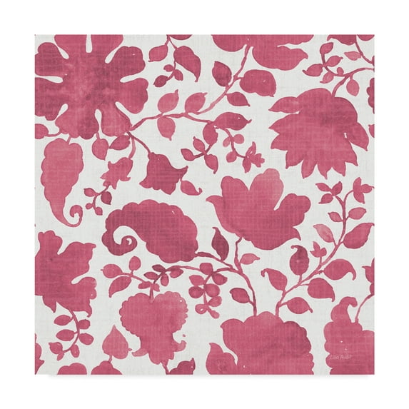 Trademark Fine Art 'Pink Garden Step 03A' Canvas Art by Lisa Audit