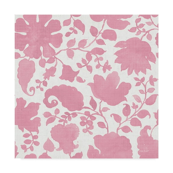 Trademark Fine Art 'Pink Garden Step 03B' Canvas Art by Lisa Audit