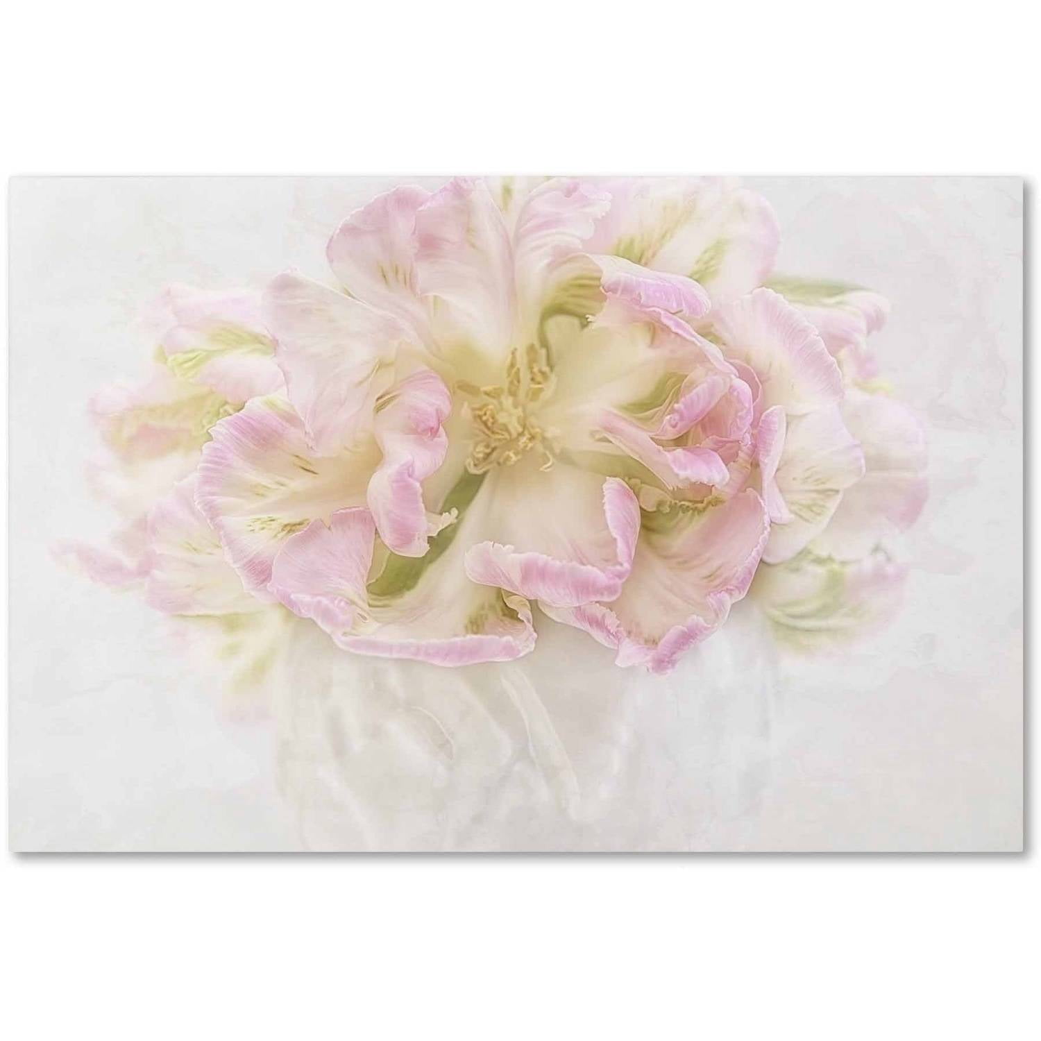 Trademark Fine Art 'Pink Parrot Tulips Bouquet' Canvas Art by Cora Niele