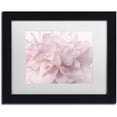 thumbnail image 1 of Trademark Fine Art 'Pink Peony Petals II' Canvas Art by Cora Niele, White Matte, Black Frame, 1 of 1