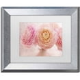 thumbnail image 1 of Trademark Fine Art 'Pink Persian Buttercup Bouquet' Canvas Art by Cora Niele, White Matte, Silver Frame, 1 of 1