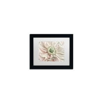 Trademark Fine Art 'Pink Poppy' Canvas Art by Cora Niele, White Matte, Black Frame