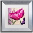 thumbnail image 1 of Trademark Fine Art " Pink Poppy I " Canvas Art by Color Bakery White Matte, Silver Frame, 1 of 1