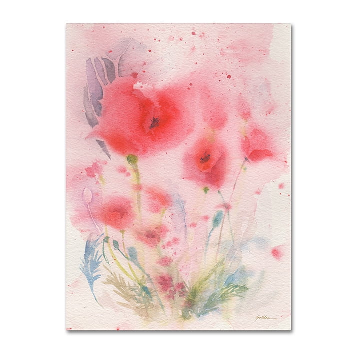 Sheila Golden 'Pink Reverie' 14 x 19 Canvas Art