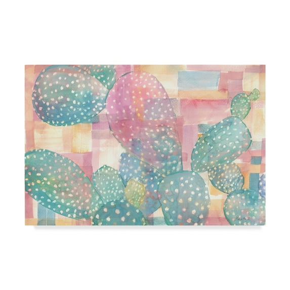 Trademark Fine Art 'Pink Succulents' Canvas Art by Marietta Cohen Art And Design
