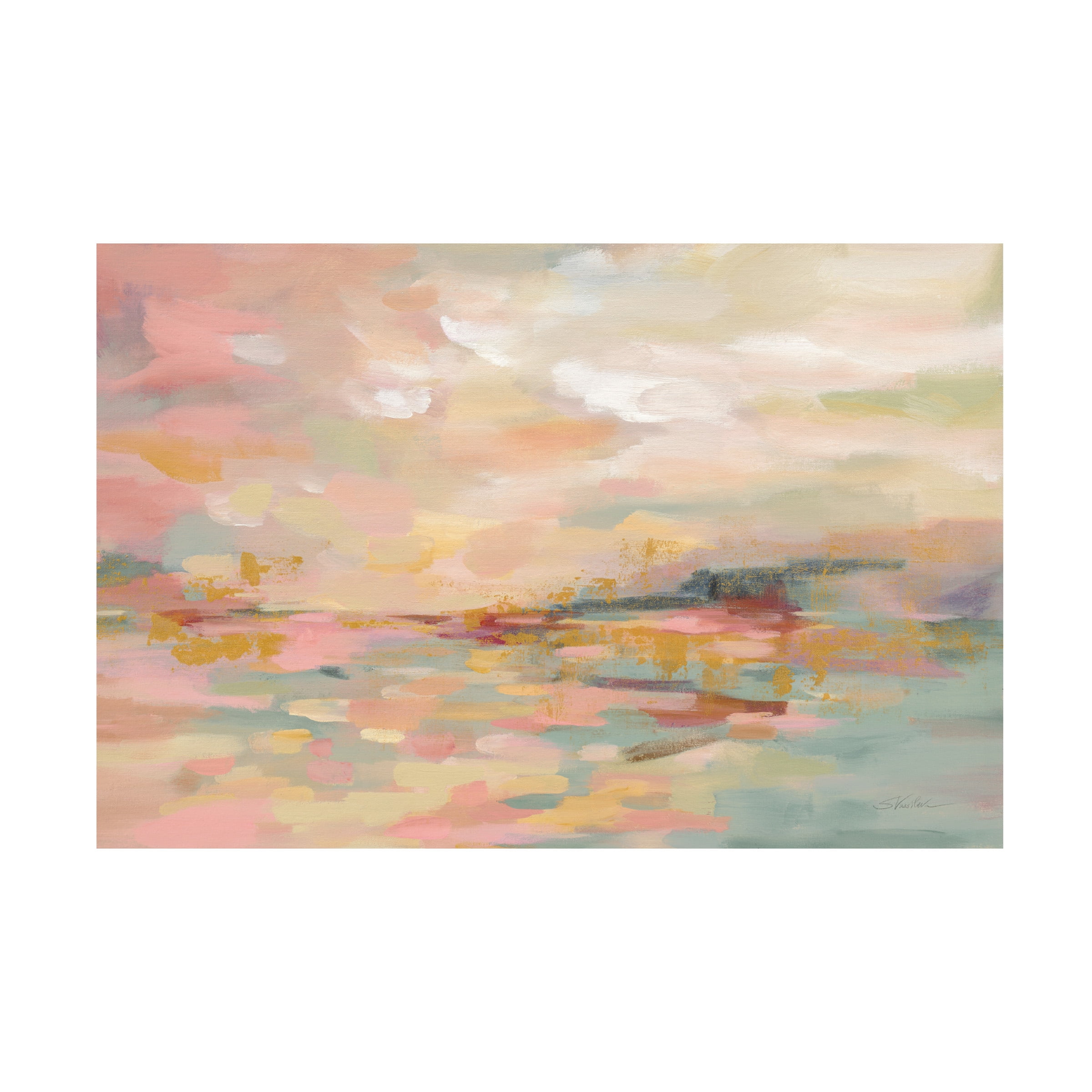 Trademark Fine Art 'Pink Waves' Canvas Art by Silvia Vassileva