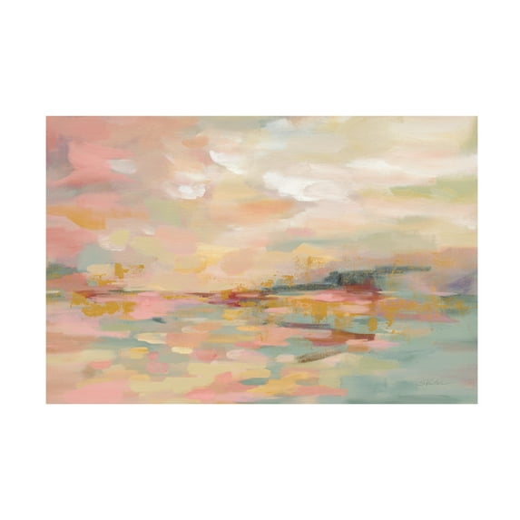 Trademark Fine Art 'Pink Waves' Canvas Art by Silvia Vassileva