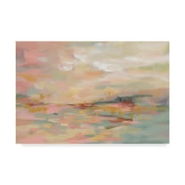 Trademark Fine Art 'Pink Waves' Canvas Art by Silvia Vassileva