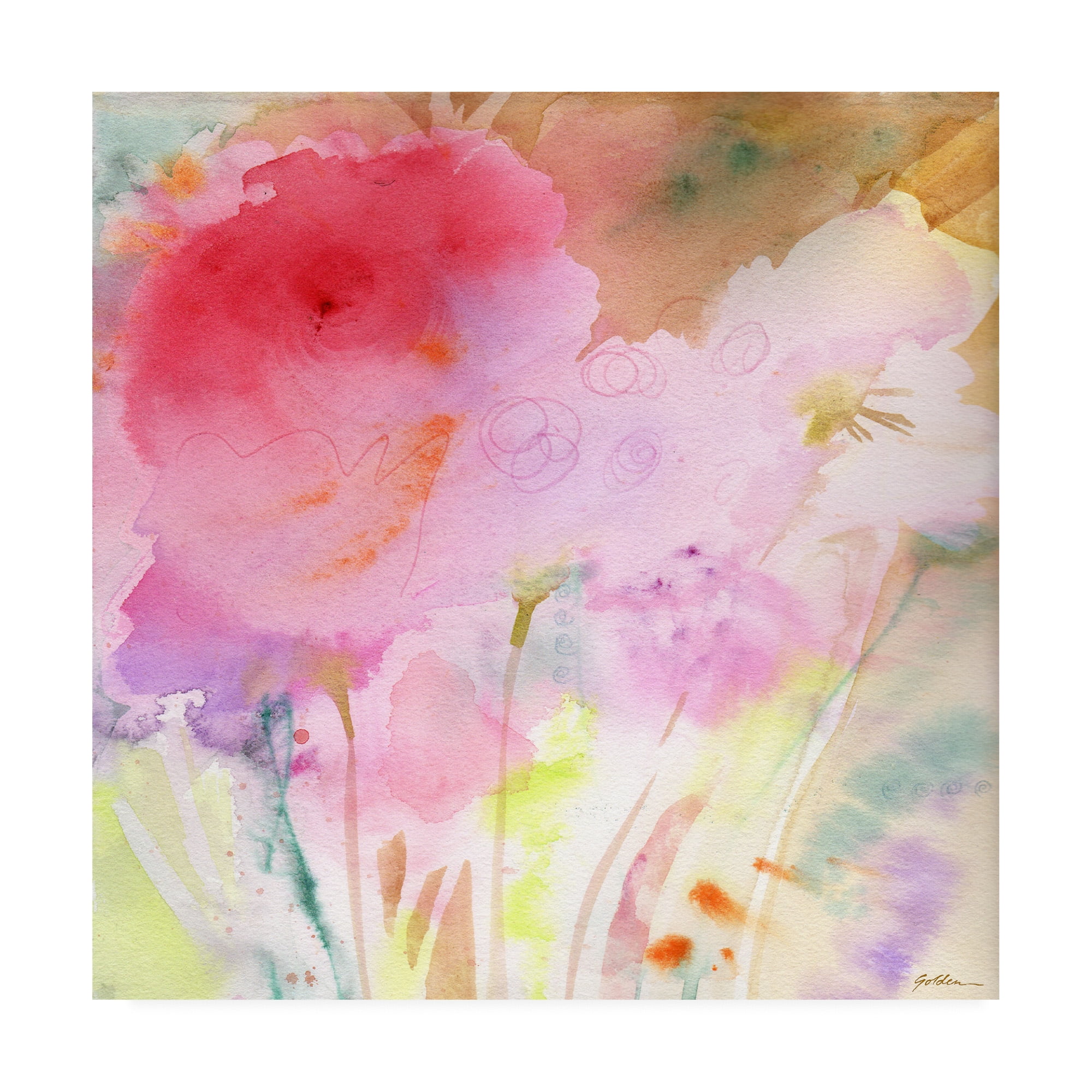 Trademark Fine Art 'Pink Whisper' Canvas Art by Sheila Golde