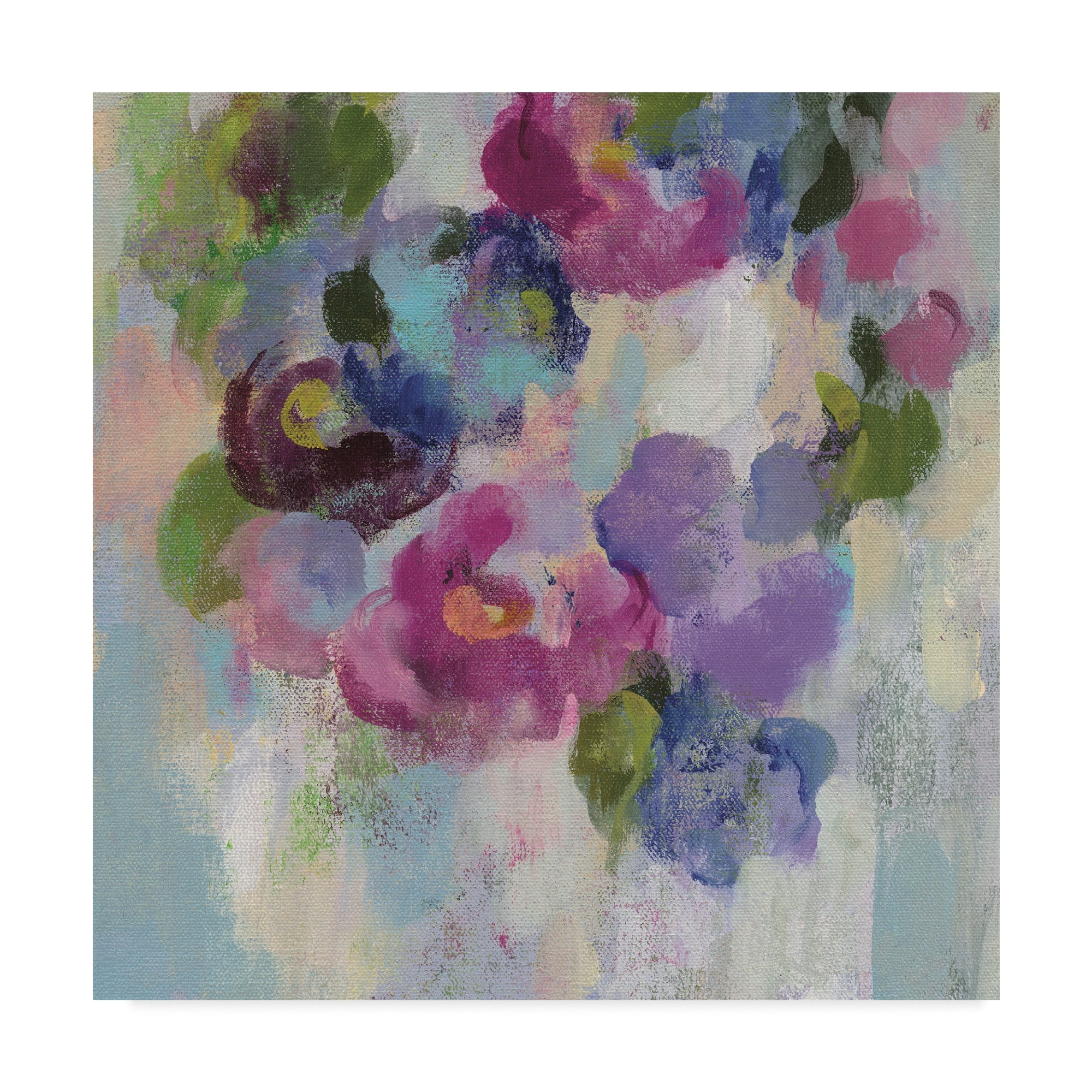 Trademark Fine Art 'Pink and Blue II' Canvas Art by Silvia Vassileva
