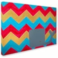 thumbnail image 1 of Trademark Fine Art "Pink and Gold Whale Chevron" Canvas Art by Nicole Dietz, 1 of 4