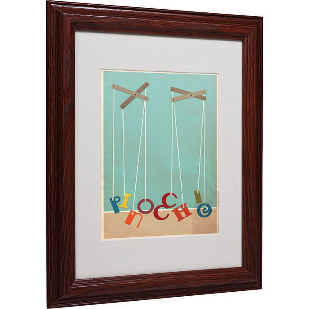 Trademark Fine Art "Pinocchio" Matted Framed Art by Megan Romo