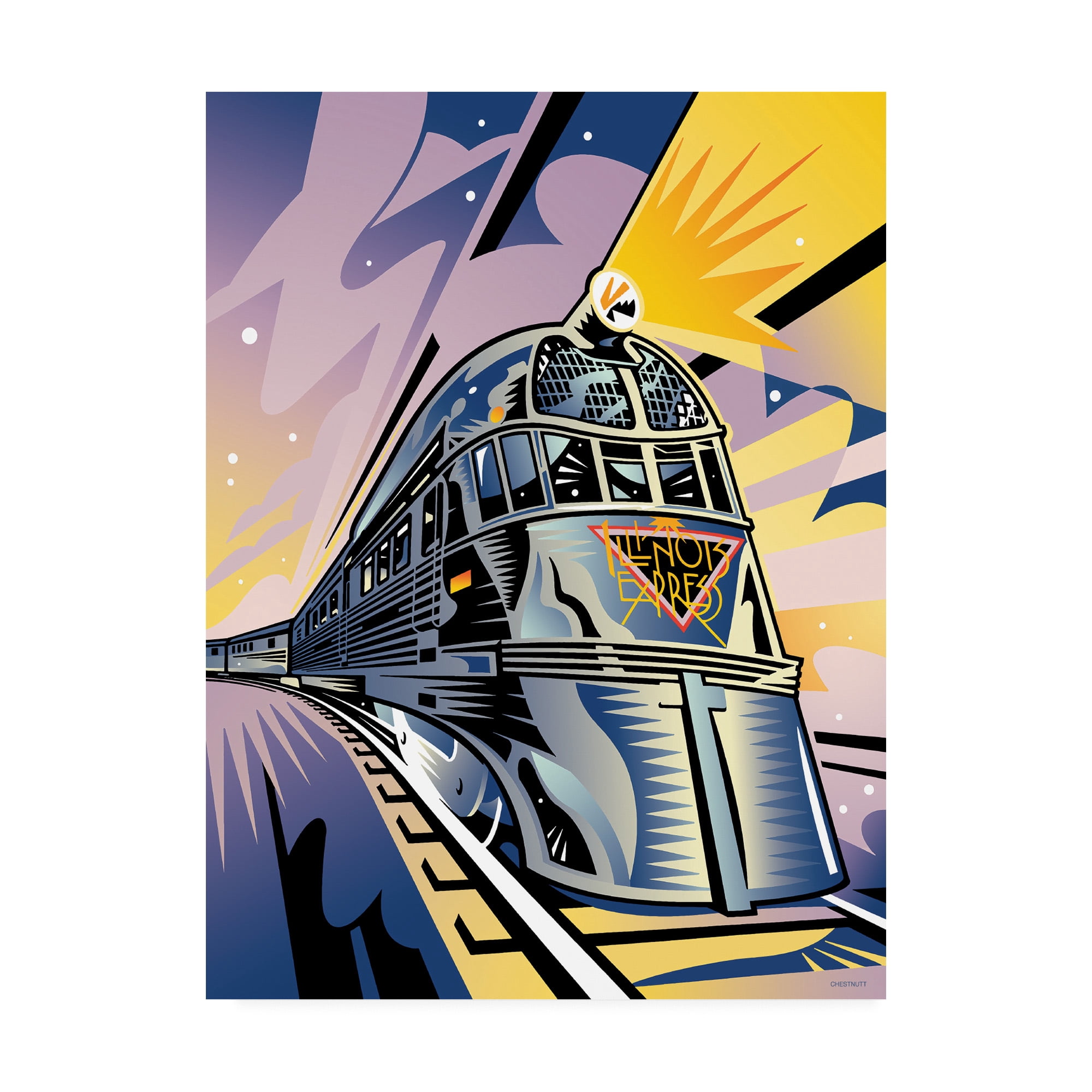Trademark Fine Art 'Pioneer Zephyr' Canvas Art by David Chestnutt