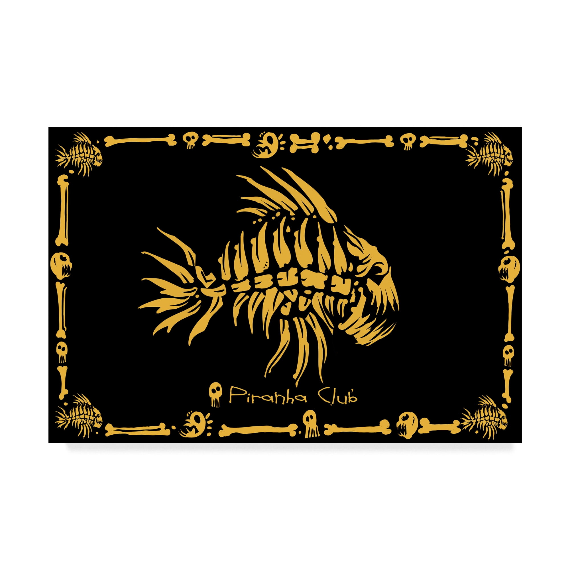 Trademark Fine Art 'Piranha Club' Canvas Art by ALI Chris