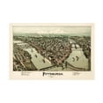 thumbnail image 1 of Trademark Fine Art 'Pittsburgh Pennsylvania' Canvas Art by Vintage Lavoie, 1 of 4
